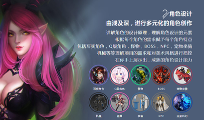 报名试听 上海游戏动漫、影视动漫与3D美术专业课程