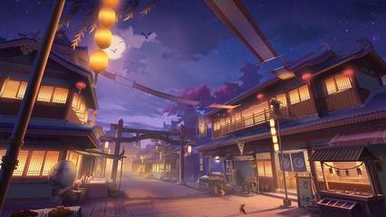 夜幕下的《归隐山居图》 动漫游戏中的全景昼夜交替之美